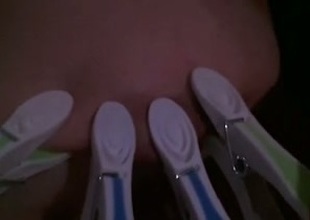 Homemade vid encircling my well-spoken get hitched enjoying clamps on will not hear of tits