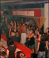Hot girls come to the disco club to get fucked by strippers